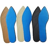 Bellcon Leather Inserts for Women High Heels Thin Leather Shoes Insoles for Women Pointed Shoes Sole Liners Replacement for Boots Nonslip Shoes Pads, 3 Pairs/Womens 9-10 M US