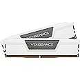 CORSAIR VENGEANCE DDR5 RAM 32GB (2x16GB) 5200MHz CL40 Intel XMP iCUE Compatible Computer Memory - White (CMK32GX5M2B5200C40W)