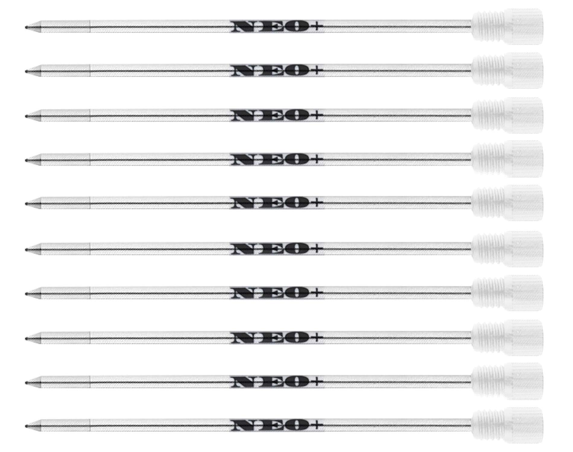 D1 Refills Ballpoint Blue or Black Ink Compatible with Swarovski Element Crystal Pen by NEO+ (10 x Blue Ink)