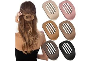 6 Pack Flat Hair Clips for Women, Flat Claw Clips for Thin Thick Hair, Hair Barrettes Accessories