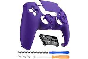 eXtremeRate Luna Redesigned Purple Front Shell Touchpad Compatible with ps5 Controller BDM-010 020 030 040 050, DIY Replacement Faceplate Custom Touch Pad Cover Compatible with ps5 Controller