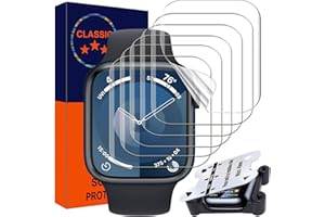 ZPIAR 6 Pack TPU Screen Protector for Apple Watch 45mm Series 9/8/7, [Upgrade Flexible Film] Anti-Scratch [Bubble Free] Waterproof Soft HD TPU Clear Film for iWatch (45mm)