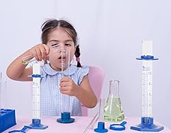 2Pcs 10ml Graduated Cylinder, Plastic Hexagonal