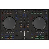 Native Instruments Traktor MX2 2-Channel DJ Controller | Traktor Pro 4 Software, 16 Performance Pads for Stems &amp; Pattern Player, Dedicated Mixer &amp; Deck FX, USB-C, Audio Interface