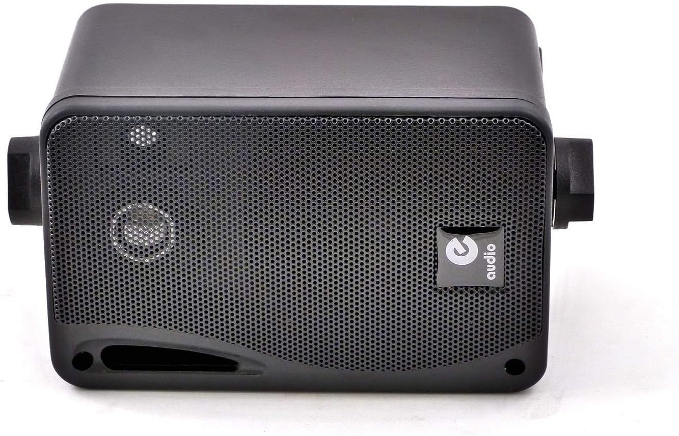 e-audio 3 3-Way Background Music Speakers With Brackets 80W 4 Ohm, black - Image 4