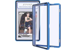 ZINHO Graded Card Case Magnetic Aluminum Alloy Slab Protector Display Case Fits 35PT PSA/CGC/CSG Cards, UV Protection (Blue)