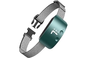 NBJU Bark Collar for Dogs,Rechargeable Anti Barking Training Collar with 7 Adjustable Sensitivity and Intensity Beep Vibration for Small Medium Large Dogs (Blackish Green)