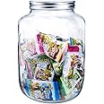 2 Gallons Mason Jar with Lids, Wide Mouth Mason Jars 8 Liter, Extra Big Canning Jars, Large Mason Jars Glass for Food Storage