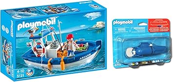 barco de pesca playmobil