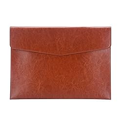 Enyuwlcm PU Leather A4 File Folder Document Holder