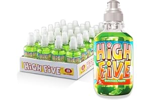 TWEAKER High Five Juice Drink – Apple - 10.1 oz Bottles, Naturally Sweetened with Vitamin C, Low-Calorie Fruit Juice Beverages with Spill Proof Sports Cap 10.1 Ounce (Pack of 24)