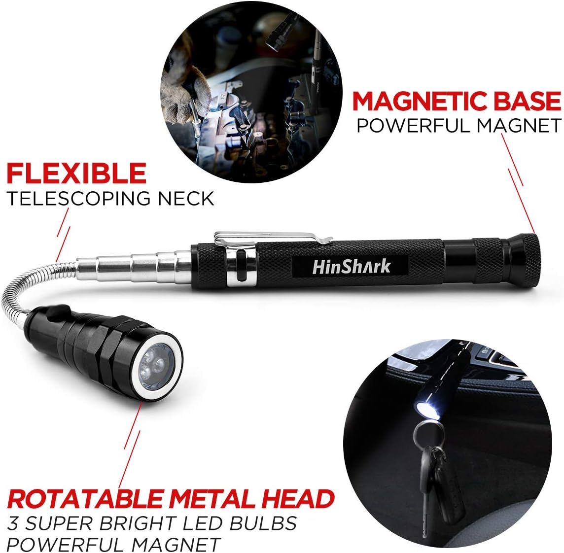 Hinshark Gifts for Men Him Dad LED Magnetic Tool, Fathers Day Gifts from Daughter Son - Image 4