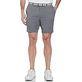 PGA Tour Mens 7” Flat Front Performance Stretch Golf Shorts with Active Waistband
