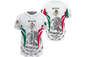 Customizable Mexico Baseball Jersey with 3D Mexico Graphic Sports Uniform JS0288