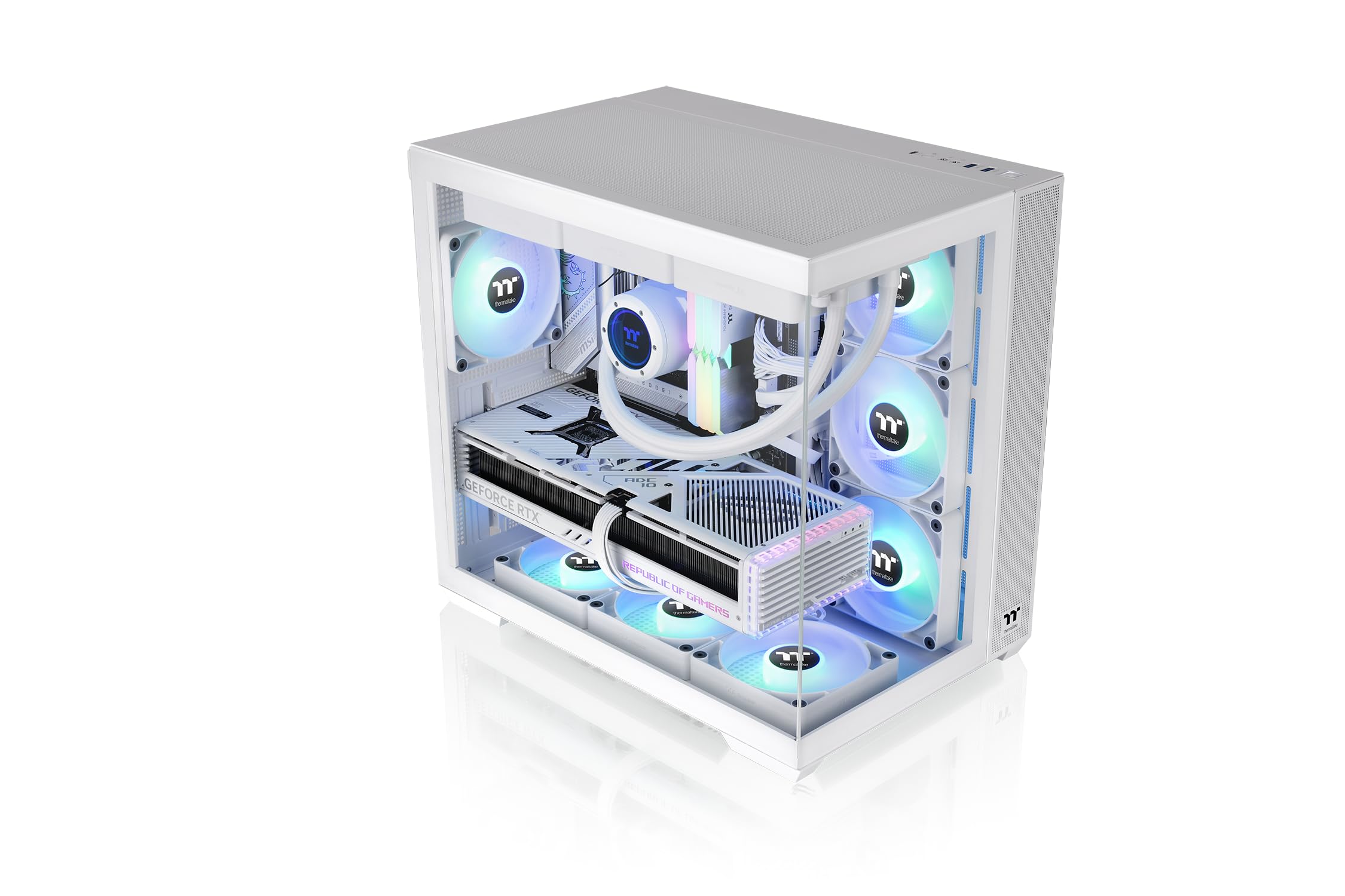 Thermaltake View 380 TG ARGB | Mid Tower Chassis | Snow 3