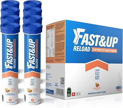 FAST&UP Reload Energising Electrolyte 160 Tablets Peach Ice Tea