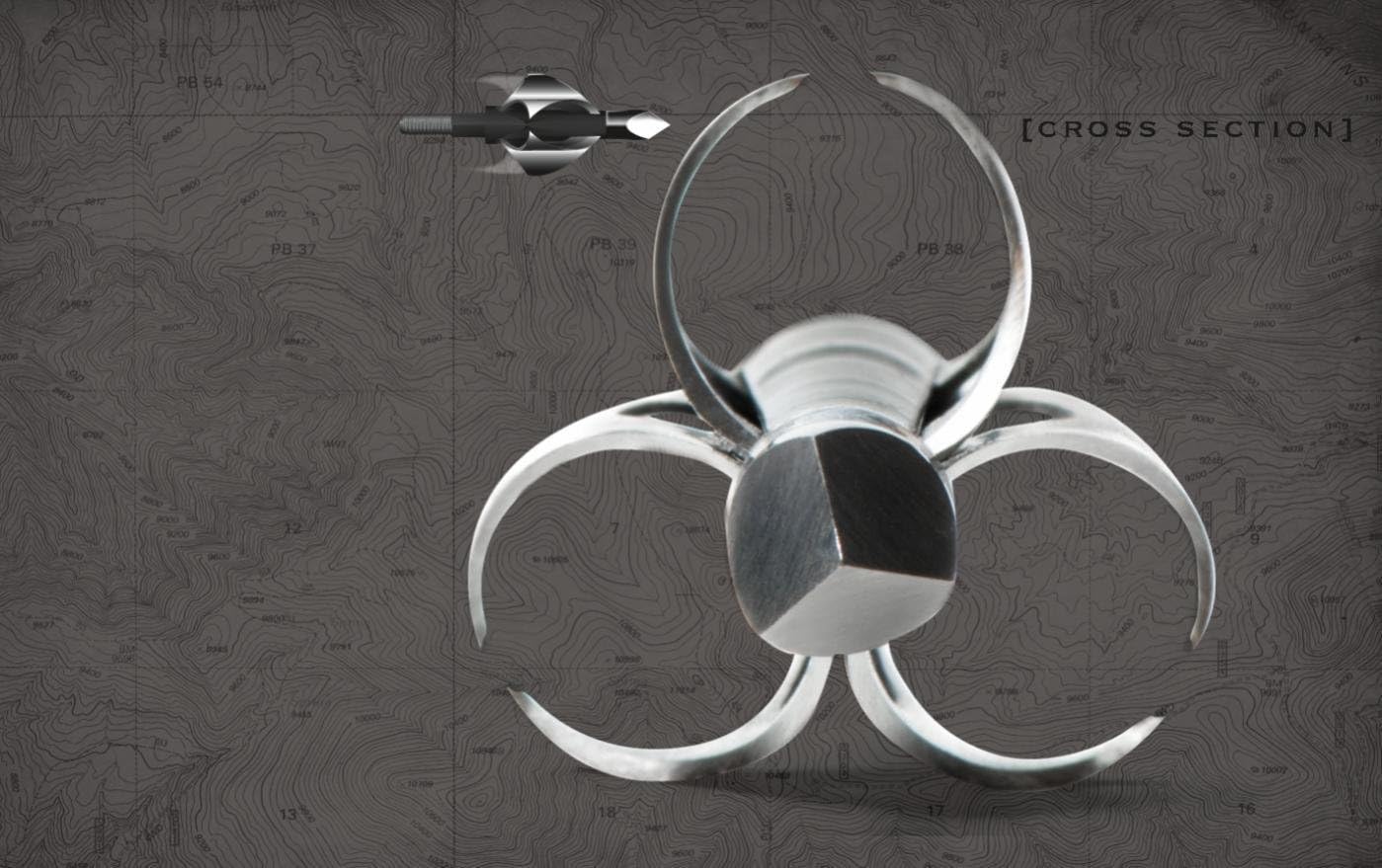 Toxic Broadhead Flying Arrow Archery 100 Gr. 3/Pkg