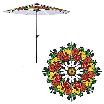 Amazon Com Abccanopy 7 5ft Printed Patio Umbrella Garden