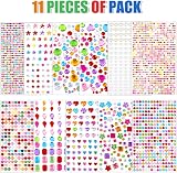 JOLCEEY 3034pcs Gem Stickers Rhinestone Self Adhesive Gems DIY Crafts view 3