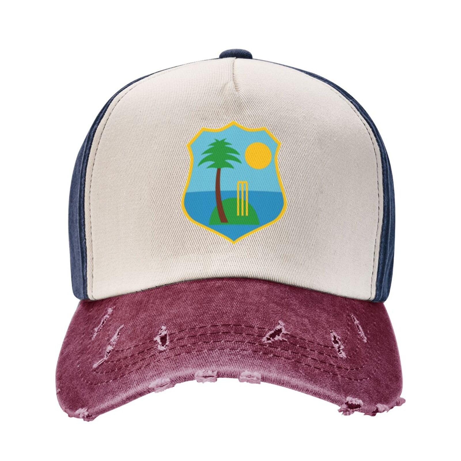 KEAAN West Indies Cricket Board Flag Unisex Distressed Cowboy Hat