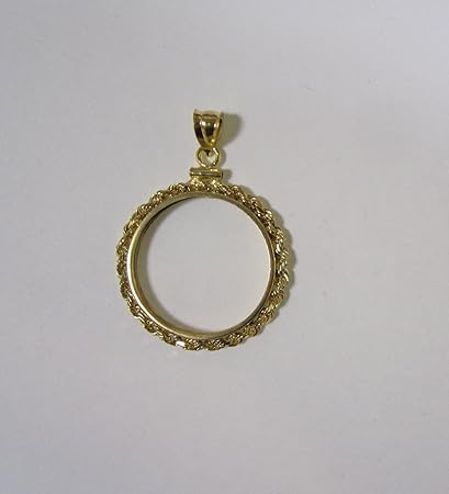 Amazoncom 14kt Gold Rope Bezel For U S 2 12 Dollar