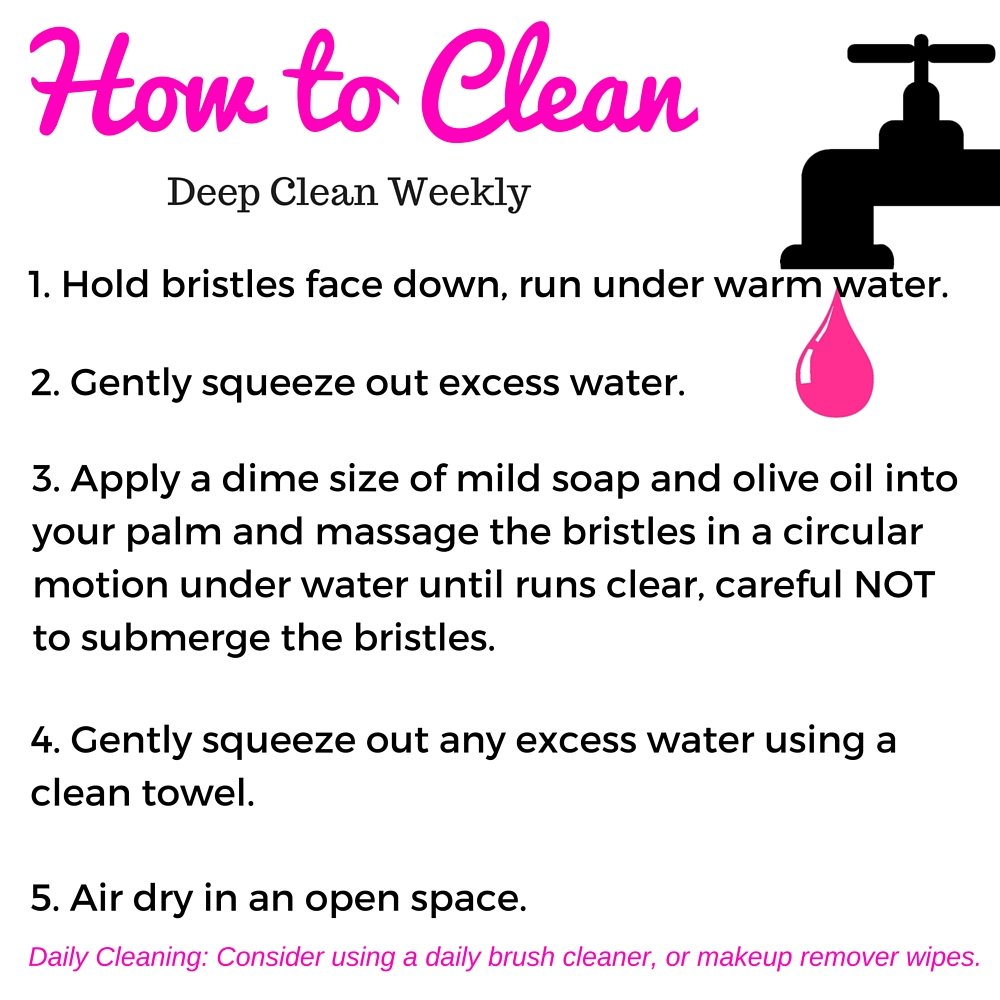 Kabuki Makeup Brush Set With BONUS Travel Brush Holder Includes