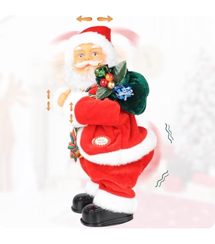 Amazon.com: Singing Hip-Swingin' Holly Jolly Rock Santa Cowboy