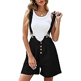 LOOKBOHO Women's Denim Overall Shorts - Summer 2026 Jeans Bib Short Rompers Adjustable Jumpsuits Shortalls with Pockets