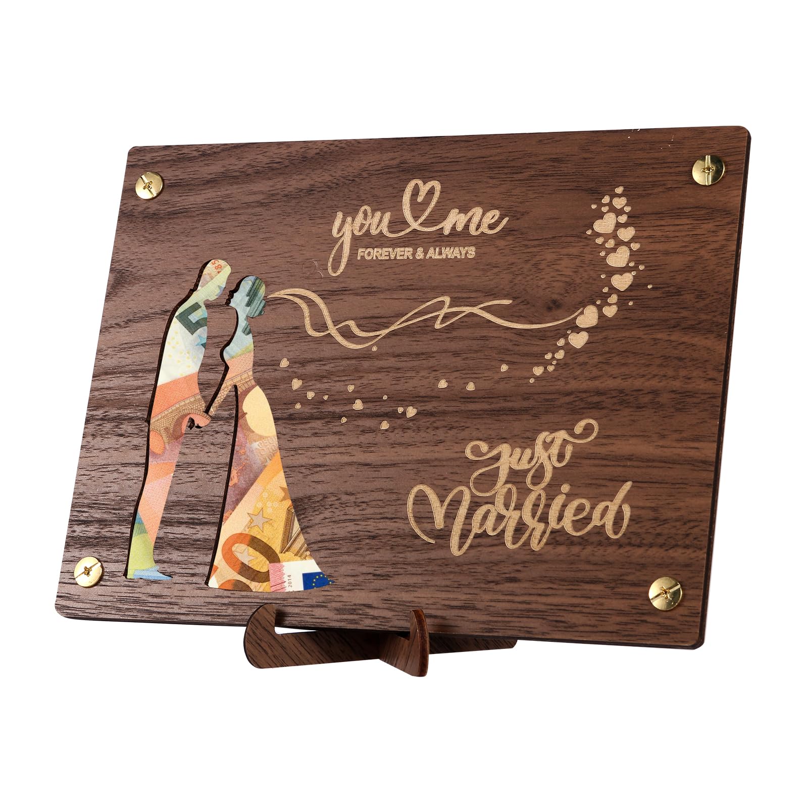 LOVLEY Wedding Card for Bride & Groom – Wedding Money Wallet & Wedding Gift Card with Envelope (YOU AND ME)