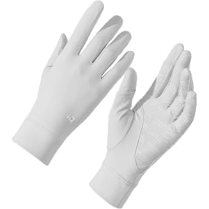 UPF50+ Sun Protection Gloves,84.1% Nylon 15.9% Spandex,Touchscreen Anti-Slip Gloves Driving Cycling Hiking