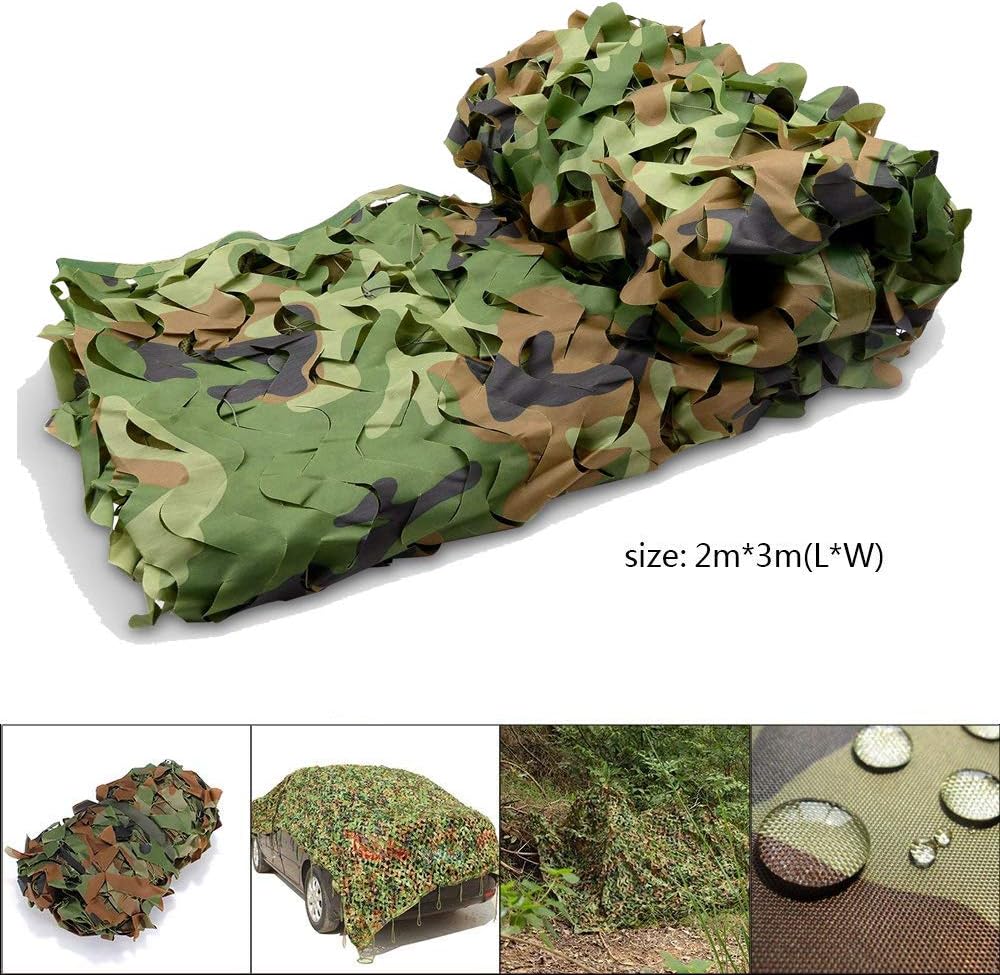 VVHOOY Camouflage Net, 6.6ft x 10ft Camo Netting Military Desert Camo Netting for Wildlife Hunting, Photography, Car Sun Shade, Leisure Camping, Bars, Woodland, Decoration, Blind Shooting
