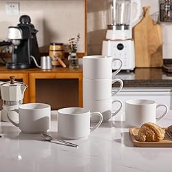 GBHOME 14 OZ Coffee Mugs Set of 6, Stackable