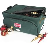 TreeKeeper Stack & Lock™ Adjustable Christmas Ornament Storage Box Holds 48 Ornaments up to 6 Inches Tall by Any Width/Length