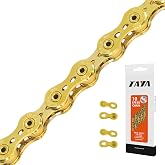 TAYA DECA-101(UL) 10-Speed Bike Chain, 116 Links, Ti-Gold | Light Weight, Durable and Smooth Shifting, For Gravel and Racing, lightweight 10 speed chain, good quality road bike chain