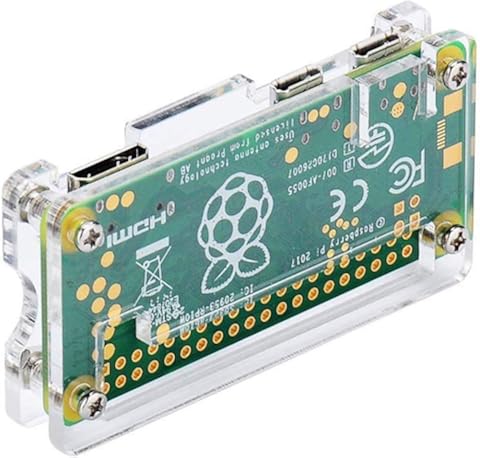Ballylelly para Pi Zero Case Raspberry Pi Zero 4 en 1 Kit de acrílico para Raspberry Pi Zero W y Pi Zero 1.3 (acrílico Transparente)