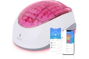 iHelmet Laser Hair Growth Helmet - Laser Cap Hair Regrowth Devices with Intelligent APP Control for Men & Women, Hair Loss Treatments - 160 Laser Beads Alopecia Therapeutic Devices Pink