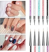 Jsdoin 5pc Nail Art Brushes Dotting Tools Pens Set for Gel Polish Pattern Design view 7