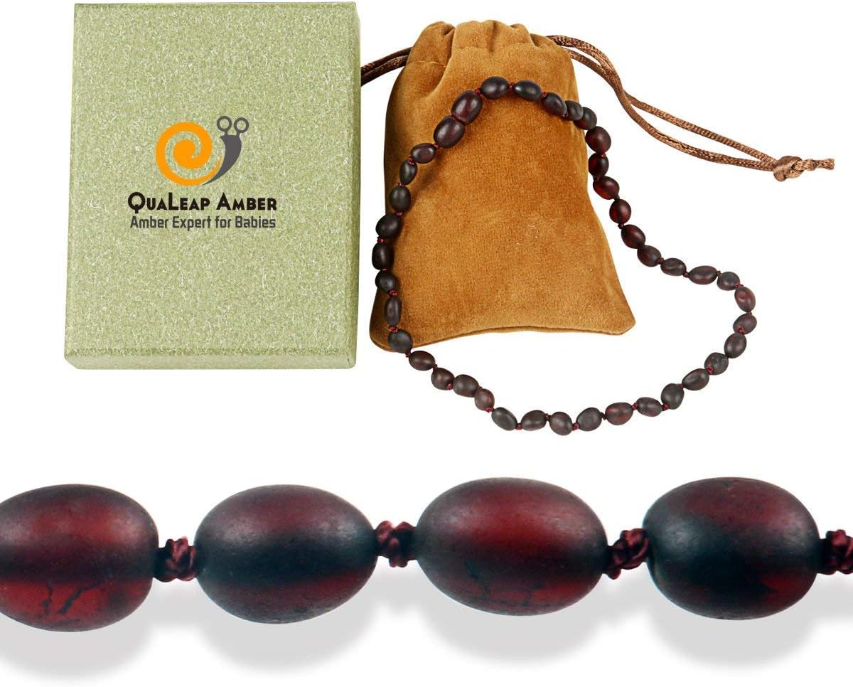 100% True Baltic Necklace (Raw Cherry - 12.5 Inches) – 100% Authentic Baltic Beads with Highest Quality: Health & Personal Care