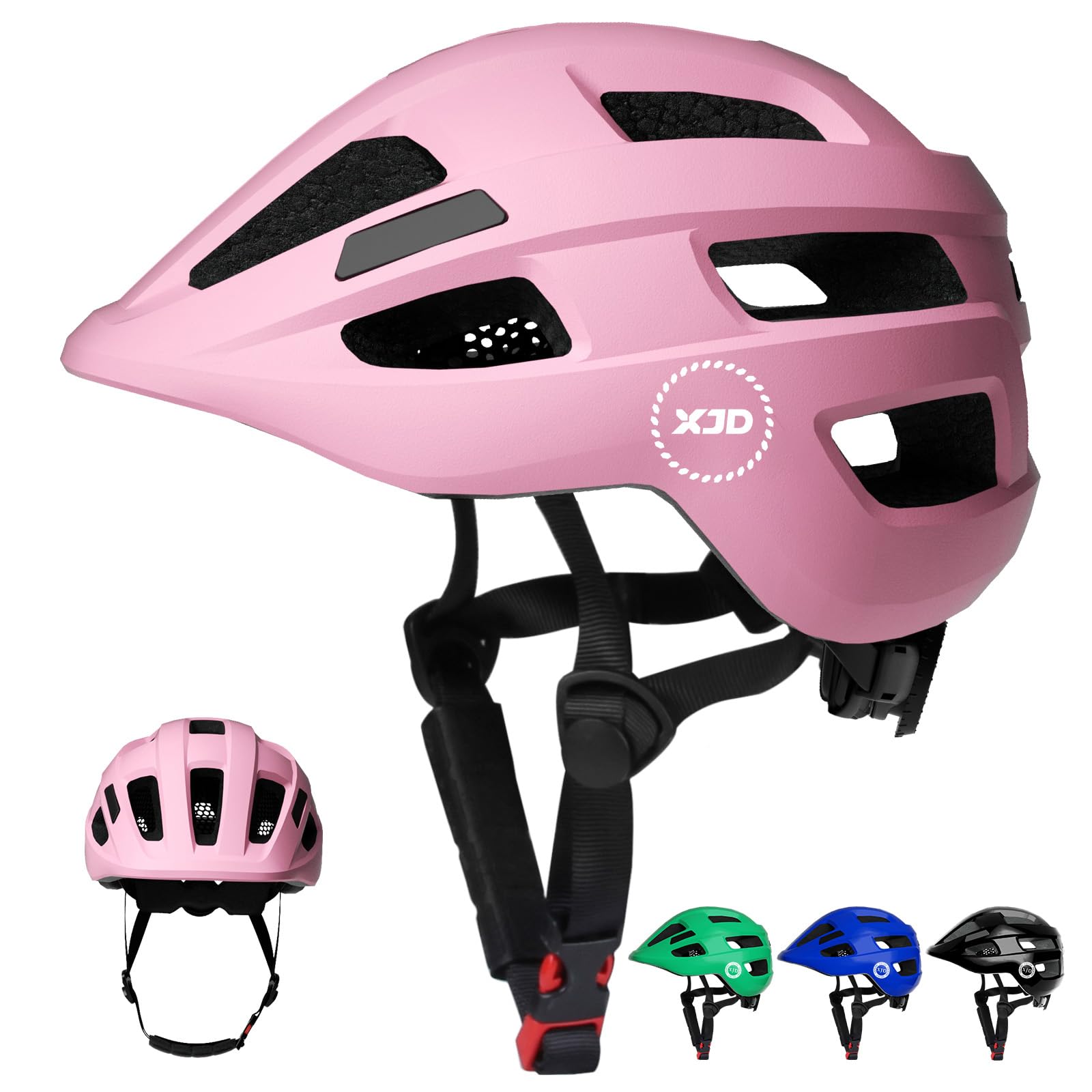 XJD Kids Helmet Age 2 Toddler Bike Helmet CE EN Certification Helmet Kids Impact Resistance for Bicycle Scooter Rollerskate Skateboard Age 2-8 Years Old Boys Girls (Pink, S)
