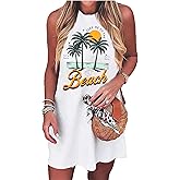 Summer Dresses for Women 2025 Beach Dress Sun Dresses Vacation Dresses Hawaiian Tank Dress Causal Mini Sundress