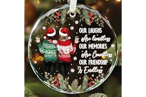 Friendship Gifts for Women - Bestie Gifts for Women, Present for Friends Female - Best Friend Christmas Ornaments - Friendshi