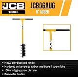JCB 6" Fence Post Auger 150mm Tubular Steel Post Hole Digger Tool view 2