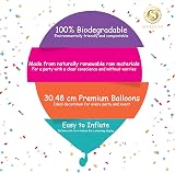 SHATCHI Rose Gold Balloons 12in 10 Pack Biodegradable Latex view 4