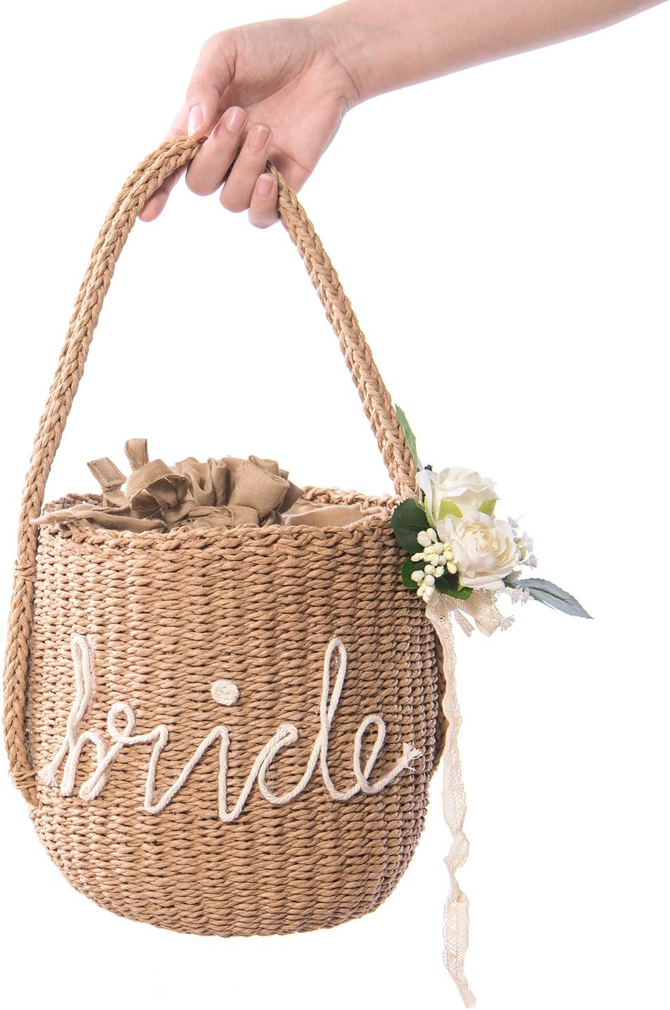 bride wicker bag