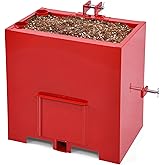YITAMOTOR 3 Point Hitch Ballast Box, 800 lbs Tractor Ballast Box with 2'' Quick Hitch Receiver for 3 Point Category 1 Tractors, Loaders and Skid Steers, Red
