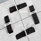 FRIUSATE 20pcs Plastic Fence Panel Wedges Black Tile Stops Rattling Fences view 5