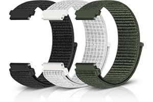 Relting Sport Loop Nylon Band 16mm 18mm 19mm 20mm 22mm Watch Band Quick Release,Soft Fabric Nylon Adjustable Rugged Velcro Replacement Wristband Strap for Men Women