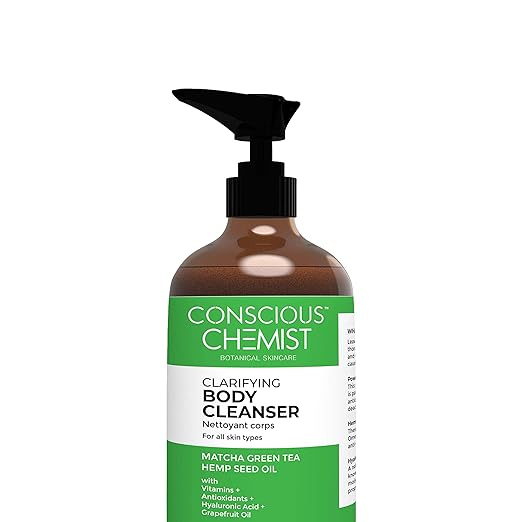 Conscious Chemist Clarifying Body Cleanser - Infused with Matcha Green Tea and Hemp Seed Oil | Clean Beauty 250 ml