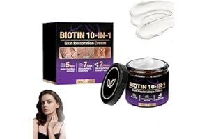 Biotin 10 in 1 Skin Restoration Cream, 2026 New Professional Skin Treatment Cream, Daily Face & Body Lotion for Dryness, Fine