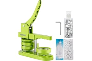 VEVOR Installation-Free Button Maker Machine 58mm (2-1/4 inch) with 1000pcs Button Badge Press Machine,DIY Pin Button Maker M